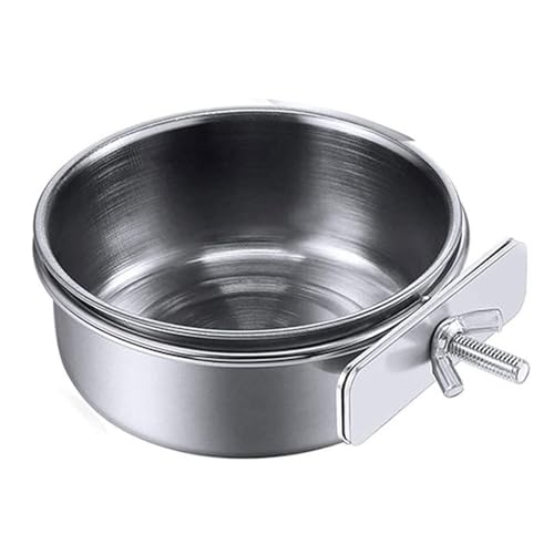 Vogelfutterschale für Käfig, Edelstahl, für Papageien, Futternapf, Futterbecher, Klemmhalter für kleine Haustiere, Vogelfutterschale, Tassen, Papageien, abnehmbare Edelstahlschüsselklemme, Halterung Vogelfutterschale für Käfig, Edelstahl, für Papageien, Futternapf, Futterbecher, Klemmhalter für kleine Haustiere, Vogelfutterschale, Tassen, Papageien, abnehmbare Edelstahlschüsselklemme, Halterung von Gramigg