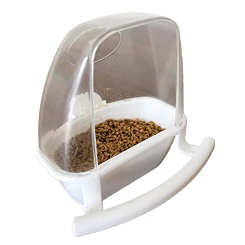 Vogelfutterstation mit Sitzstange, kein Durcheinander, Futterbehälter, Spender für Nymphensittiche, Sittiche, Liebesvögel, im Inneren des Käfigs, Vogelfutterstation mit Sitzstange für Käfig Vogelfutterstation mit Sitzstange, kein Durcheinander, Futterbehälter, Spender für Nymphensittiche, Sittiche, Liebesvögel, im Inneren des Käfigs, Vogelfutterstation mit Sitzstange für Käfig von Gramigg