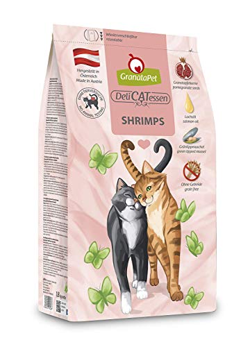 GranataPet DeliCatessen Shrimps Adult, Trockenfutter für Katzen, schmackhaftes Katzenfutter, Alleinfuttermittel ohne Getreide & ohne Zuckerzusätze, 1,8 kg von GranataPet