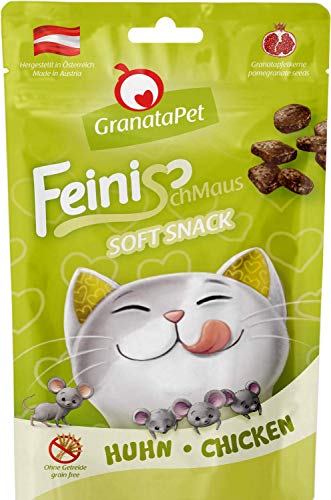 GranataPet FeiniSchmaus Huhn, Leckerchen für Katzen, weicher Katzensnack, Katzenleckerli ohne Getreide & Zuckerzusätze, Belohnung für zwischendurch, 50 g von GranataPet