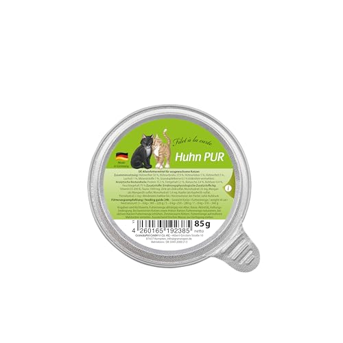 GranataPet Filet à la carte Hühnchen PUR, Nassfutter für Katzen, Filet-Stückchen ohne Getreide, Katzenfutter ohne Zuckerzusatz, hoher Fleischanteil, 6 x 85 g von GranataPet