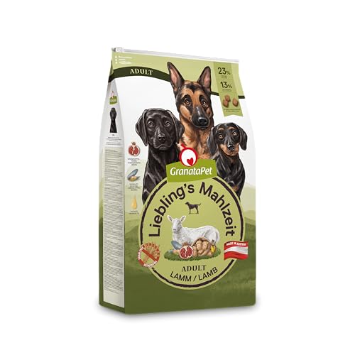 GranataPet Liebling's Mahlzeit Adult Lamm, Trockenfutter für Hunde, Hundefutter ohne Getreide & ohne Zuckerzusätze, Alleinfuttermittel, 10 kg von GranataPet