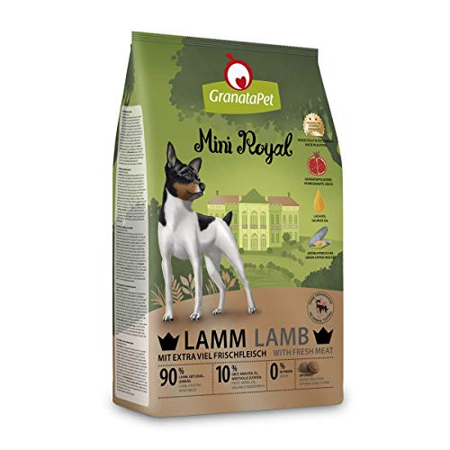 GranataPet Mini Royal Lamm, Trockenfutter für Hunde, Hundefutter ohne Getreide & ohne Zuckerzusatz, Alleinfuttermittel für ausgewachsene Hunde, 1 kg von GranataPet