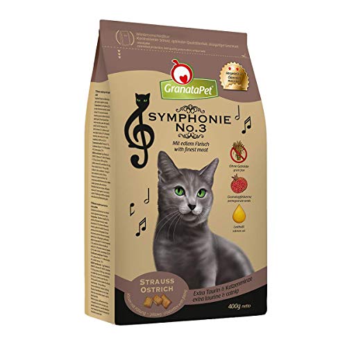 GranataPet Symphonie No. 3 Strauss, Trockenfutter für Katzen, Alleinfuttermittel ohne Getreide & Zuckerzusätze, schmackhaftes Katzenfutter, 300 g von GranataPet