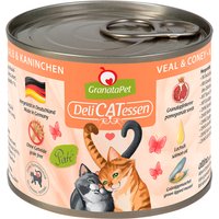 GranataPet DeliCatessen 6 x 200 g - Kalb & Kaninchen von Granatapet