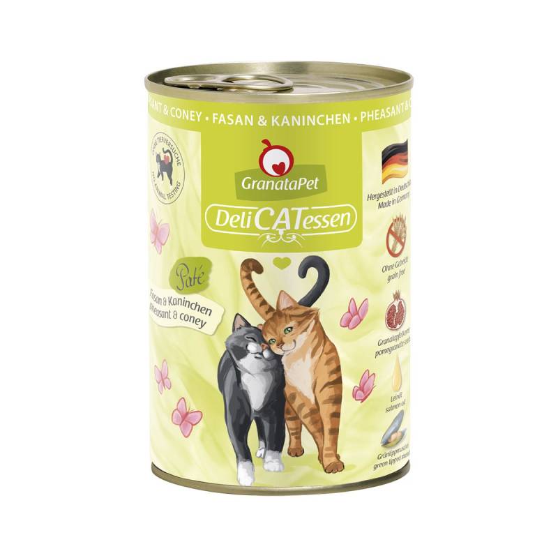 GranataPet Katze - Delicatessen Dose Fasan & Kaninchen 6x400g von Granatapet