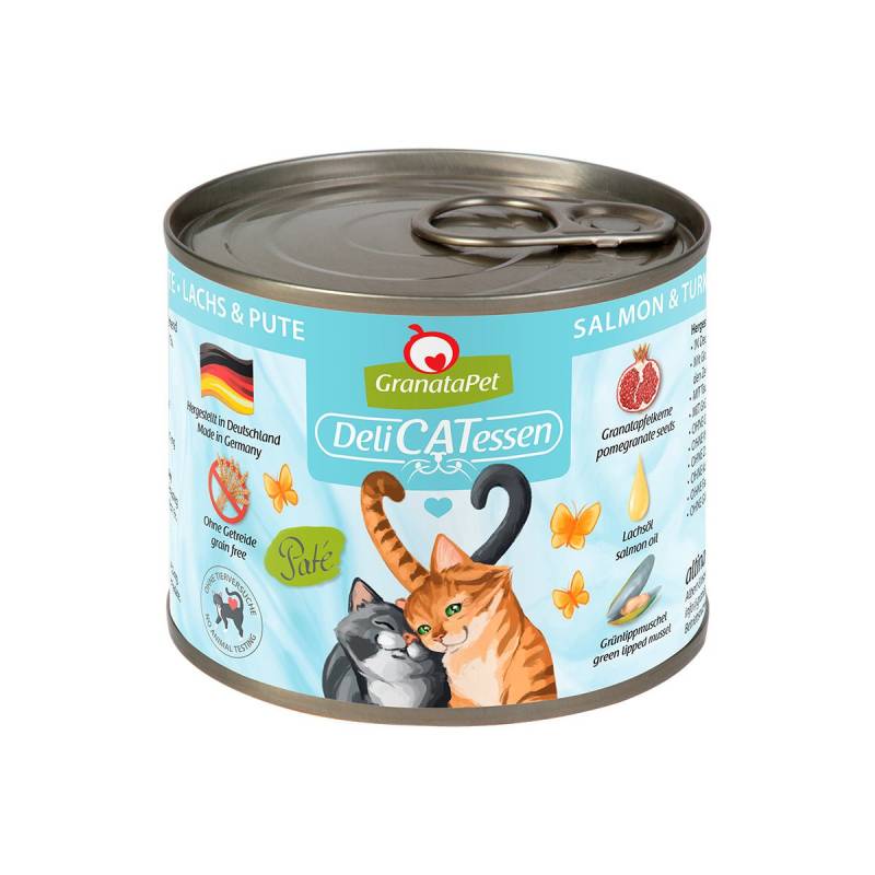 GranataPet Katze - Delicatessen Dose Lachs & Pute 6x200g von Granatapet