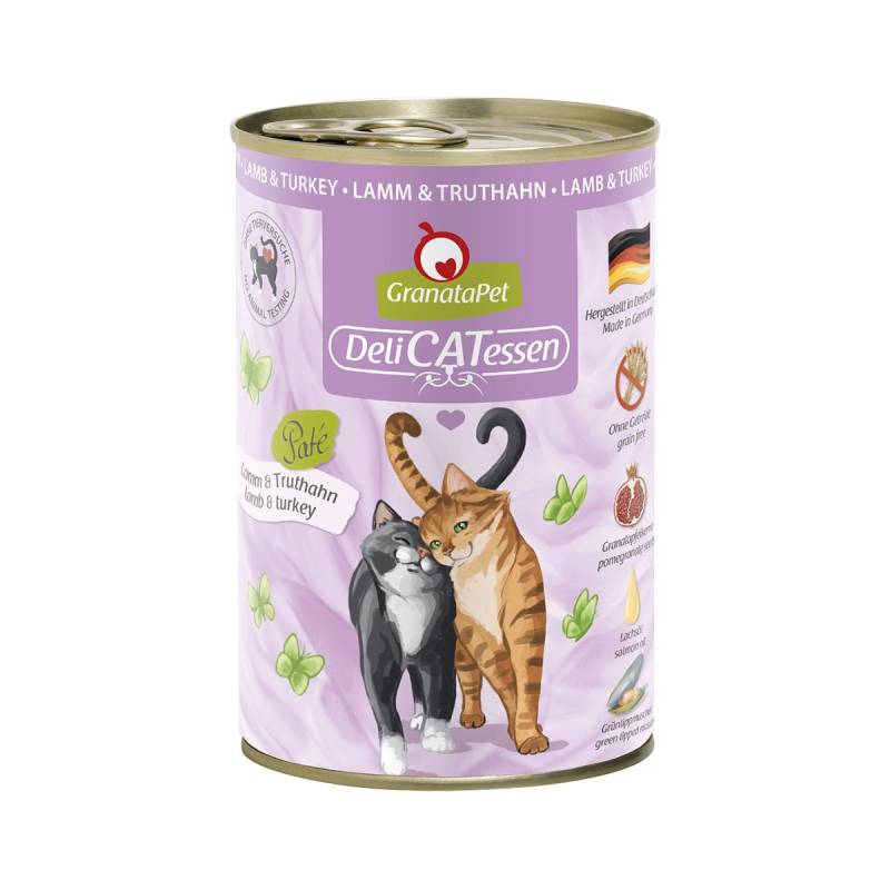 GranataPet Katze - Delicatessen Dose Lamm & Truthahn 6x400g von Granatapet