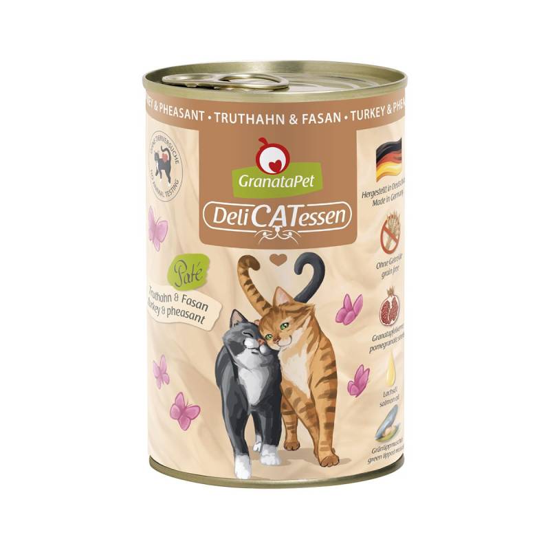 GranataPet Katze - Delicatessen Dose Truthahn & Fasan 6x400g von Granatapet