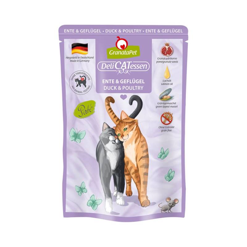 GranataPet Katze - Delicatessen Pouch Ente & Geflügel 6x85g von Granatapet