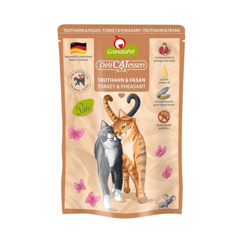 GranataPet Katze - Delicatessen Pouch Truthahn & Fasan 6x85g von Granatapet