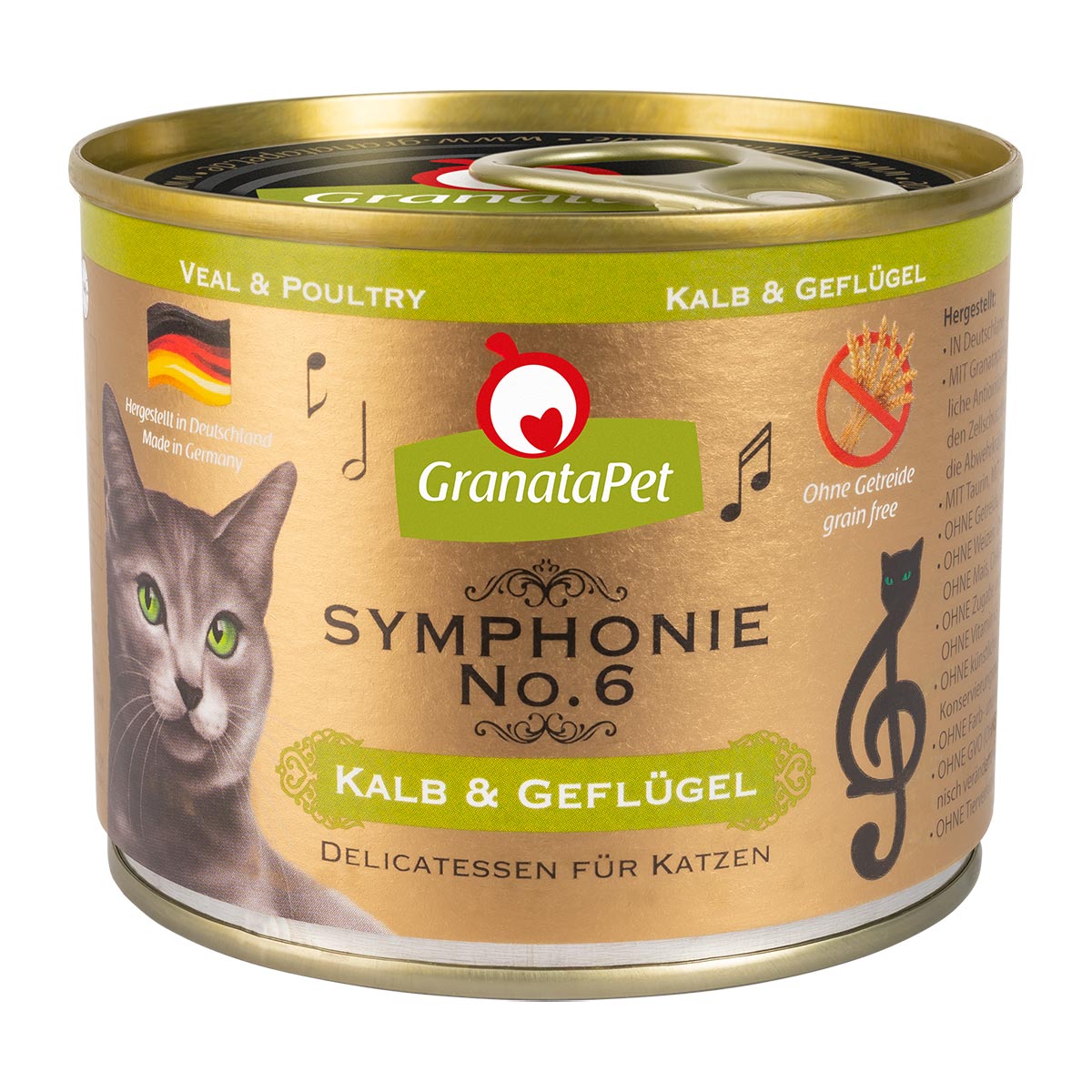 GranataPet Symphonie No. 6 Kalb & Geflügel 6x200g von Granatapet