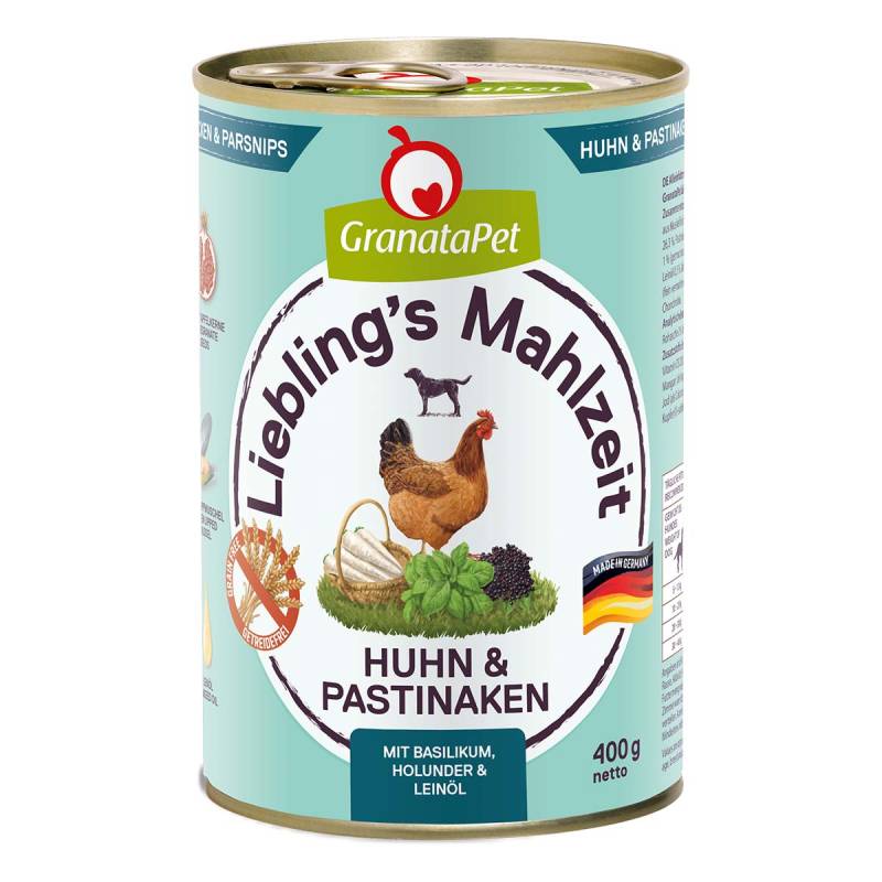 GranataPet Liebling's Mahlzeit Huhn und Pastinaken 6x400g von Granatapet