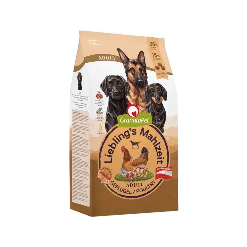 GranataPet Liebling's Mahlzeit Hundefutter - Geflügel - 1,8 kg von Granatapet