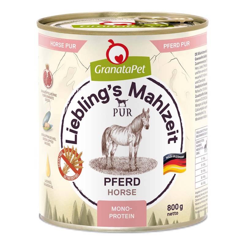 GranataPet Liebling's Mahlzeit Pferd PUR 6x800g von Granatapet