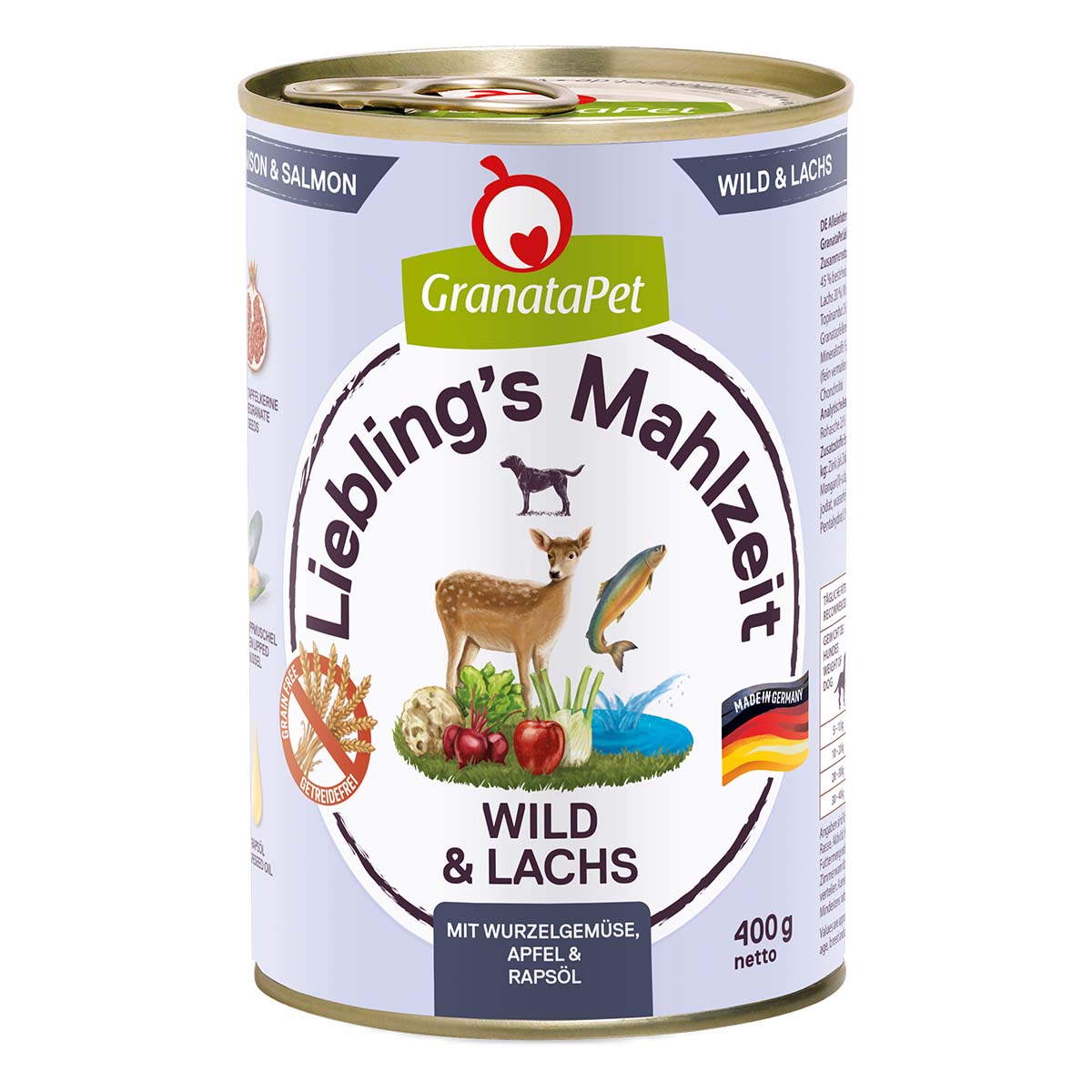 GranataPet Liebling's Mahlzeit Wild und Lachs 12x400g von Granatapet