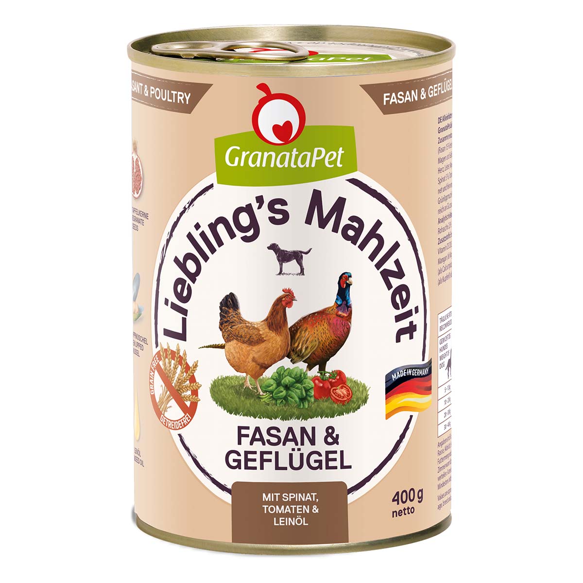 GranataPet Liebling's Mahlzeit Fasan und Geflügel 6x400g von Granatapet