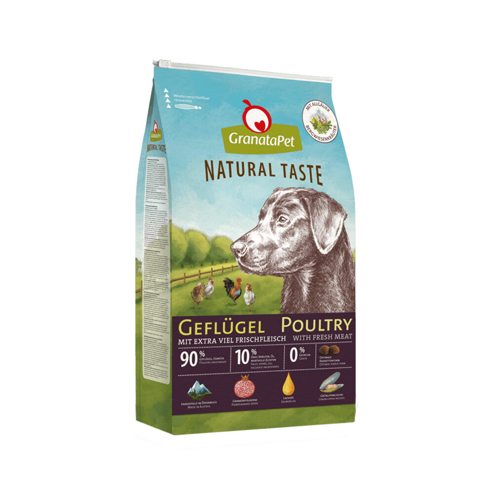 GranataPet Natural Taste Hundefutter - Geflügel - 12 kg von Granatapet