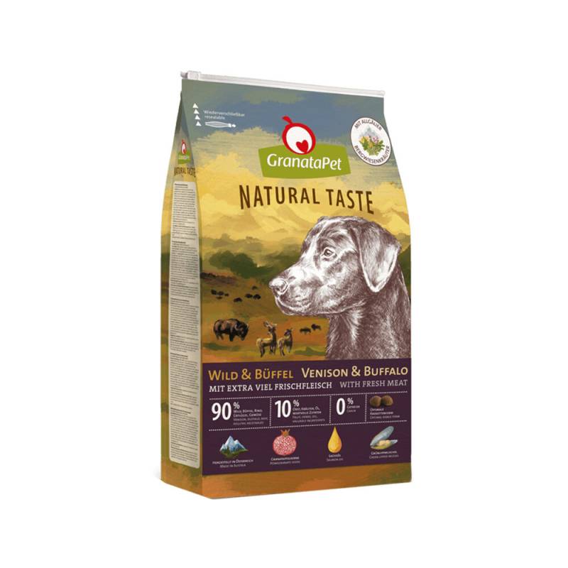 GranataPet Natural Taste Hundefutter - Wild & Büffel - 12 kg von Granatapet