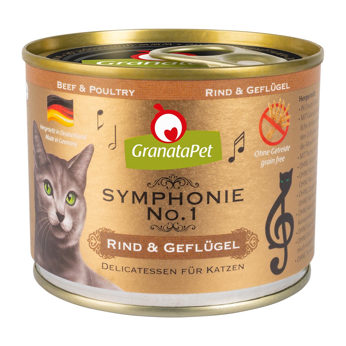 GranataPet Symphonie No. 1 Rind & Geflügel 6x200g von Granatapet