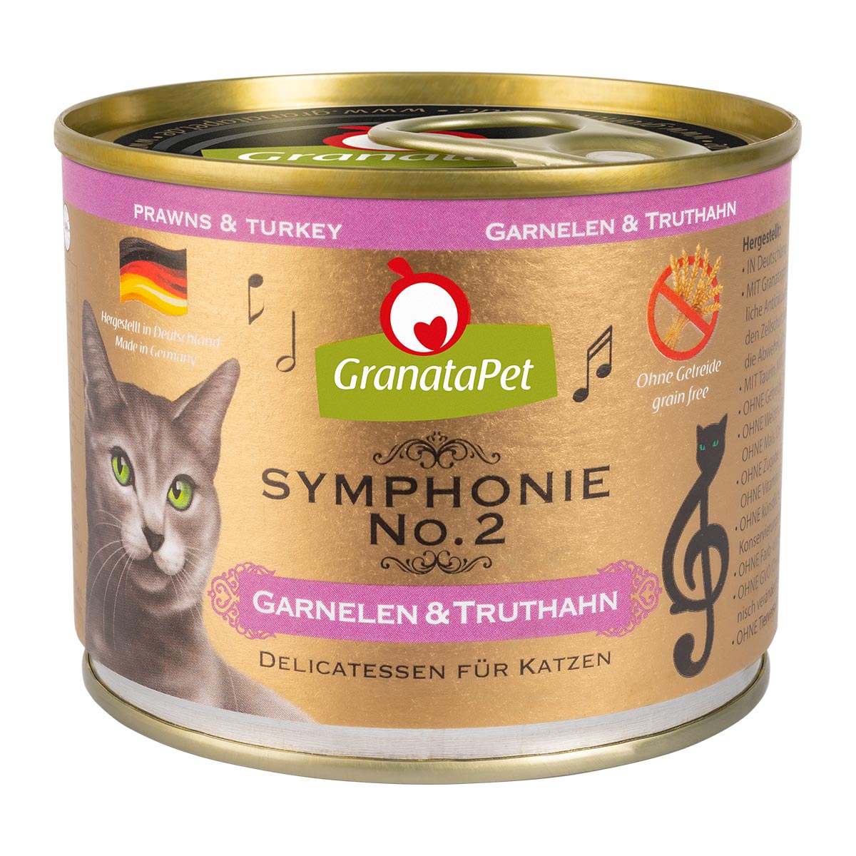 GranataPet Symphonie No. 2 Garnelen & Truthahn 6x200g von Granatapet