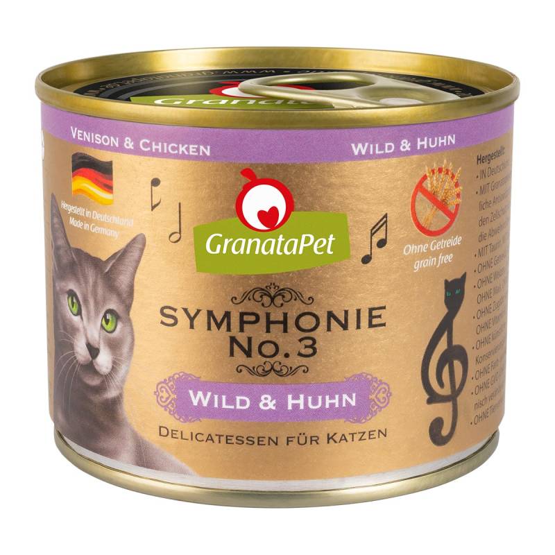 GranataPet Symphonie No. 3 Wild & Huhn 6x200g von Granatapet