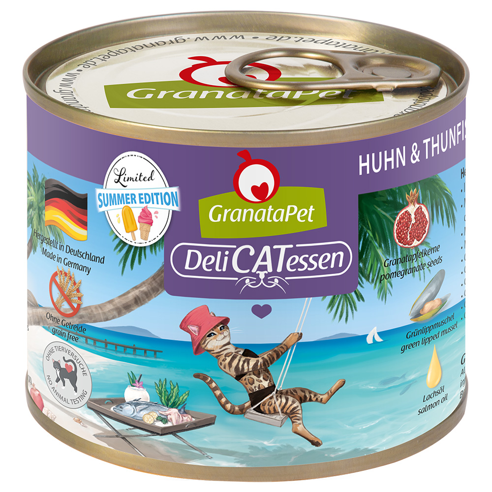 Granatapet DeliCatessen Limited Sommeredition - Huhn & Thunfisch (12 x 200 g) von Granatapet