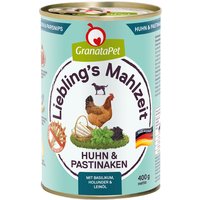 GranataPet Liebling's Mahlzeit 6 x 400 g - Huhn & Pastinaken von Granatapet