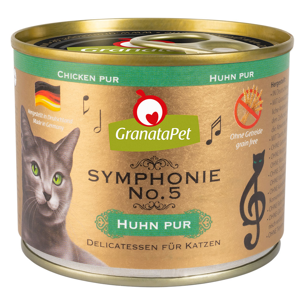 Sparpaket GranataPet Symphonie 12 x 200 g - Huhn pur von Granatapet