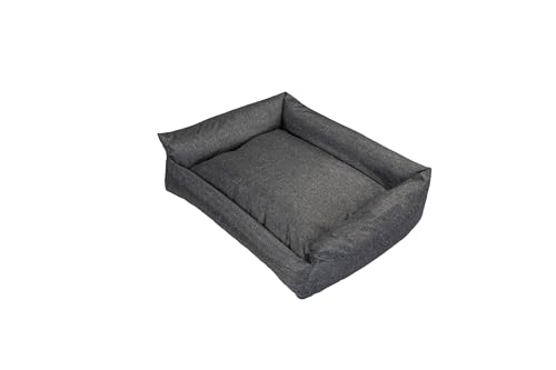 Grand Filippo Hundebett Mittelgroße Hunde Waschbar mit Reißverschluss 75x65 cm - Schwarz Hundesofa mit Öko-Tex-100-Zertifikat - Hundekorb mit Anti-Rutsch-Funktion von Grand Filippo