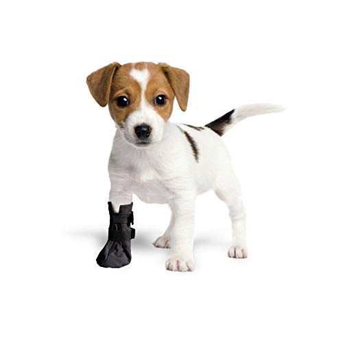 Schutz- und Erholungssocken, atmungsaktiv, für Hunde, Katzen, 100 % Softshell – chirurgische Schutzbezüge gegen Verletzungen, Stop Lecken (3 m) – 6 cm (2,4 Zoll) H – 12 cm, schwarz) von GRANDE FINALE