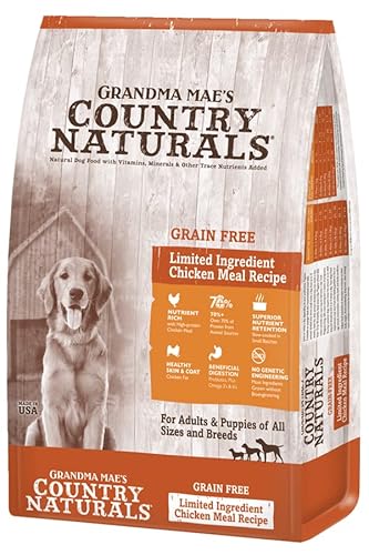 Grandma Mae's Country Naturals Grain Free Dry Dog Food 12 LB Chicken Recipe von Grandma Mae's Country Naturals