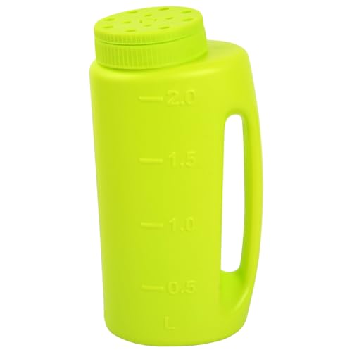 GranvooHandstreuer, Hand-Düngerstreuer Handstreuer Shaker Dünger, Dicker Kunststoff-Hand-Grassamenstreuer, 2L Garten Saatgutverteiler, Samenspender für Samen, Schnee- und Eisschmelze, Salz (GREEN) von Granvoo