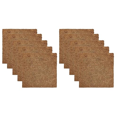 Graootoly Wiederverwendbare Nistkasten-Pads für Hühnerstall, , 33 x 33 cm, natürliche Kokosfaser, für Garten, Rasen, Outdoor, 10 Stück von Graootoly