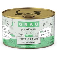 GRAU Adult Getreidefrei 6 x 200 g - Pute & Lamm von Grau