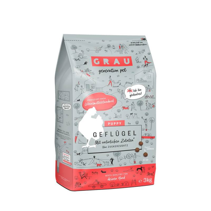 GRAU Puppy Geflügel 3kg von Grau