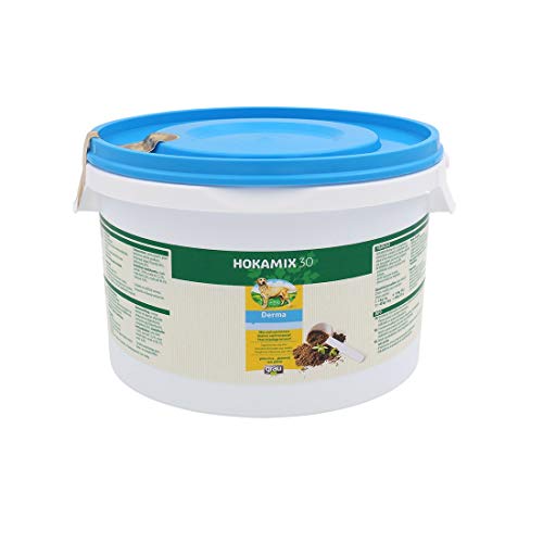 GRAU - das Original - HOKAMIX30 Derma, bei Hautproblemen, für glänzendes Fell und gesunde Haut, mit Mariendistel und Chlorella 1er Pack (1 x 1,5 kg), Ergänzungsfuttermittel für Hunde von Grau