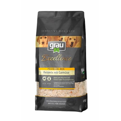 GRAU – das Original – Reismix mit Gemüse für Hunde - Exc SDC Premium Mix Reismix, 1er Pack (1 x 1,5 kg), Ergänzungsfuttermittel für Hunde von Grau