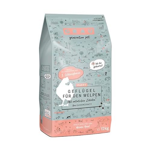 GRAU – das Original – Trockenfutter für Hunde - Puppy - Geflügel, 1er Pack (1 x 12 kg), glutenfrei, für deinen Welpen von Grau