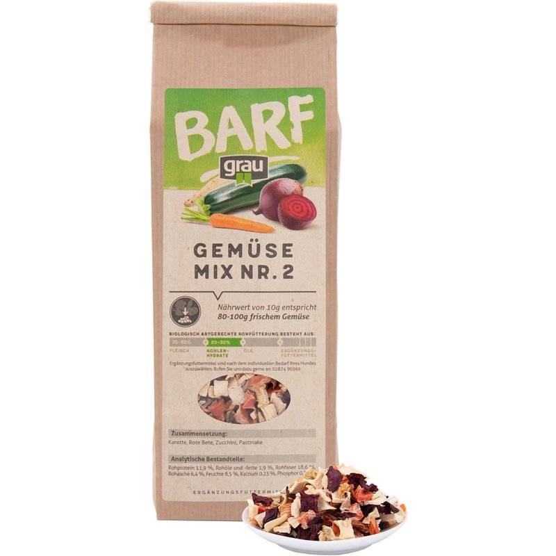 Grau Barf Gemüsemix Mischung Nr.2 - 150 g (29,00 € pro 1 kg) von Grau