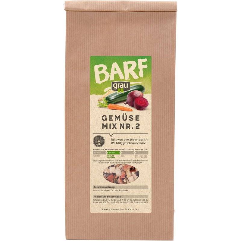 Grau Barf Gemüsemix Mischung Nr.2 - 500 g (19,60 € pro 1 kg) von Grau