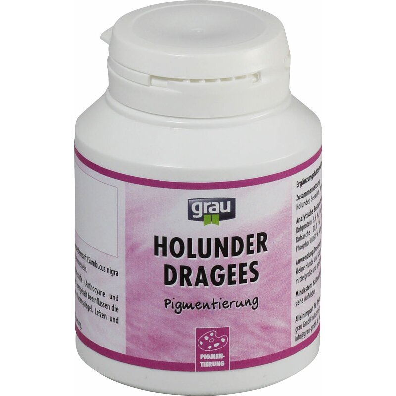 Grau Holunder-Tabletten - 200 Stück von Grau