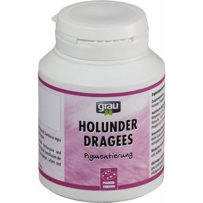 Grau Holunder-Tabletten - 200 Stück von Grau