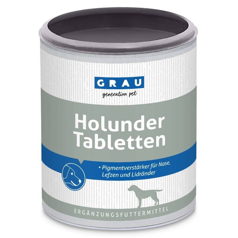 Grau Holunder-Tabletten- 500 Stück von Grau