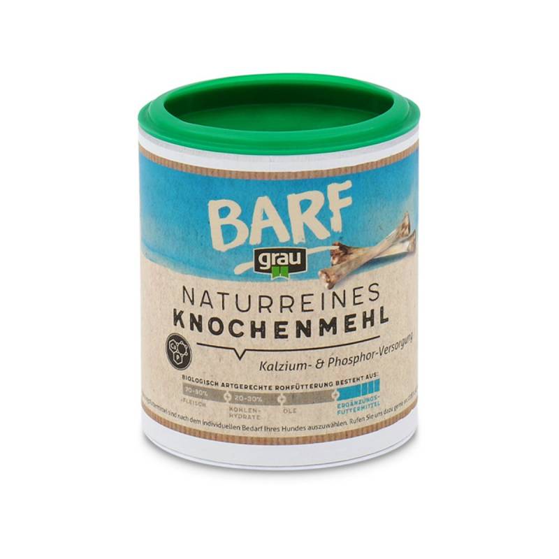 Grau Naturreines Knochenmehl 400g von Grau