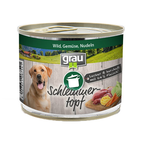 Grau Schlemmertopf - Wild, Gemüse & Nudeln - 6 x 400 g von Grau