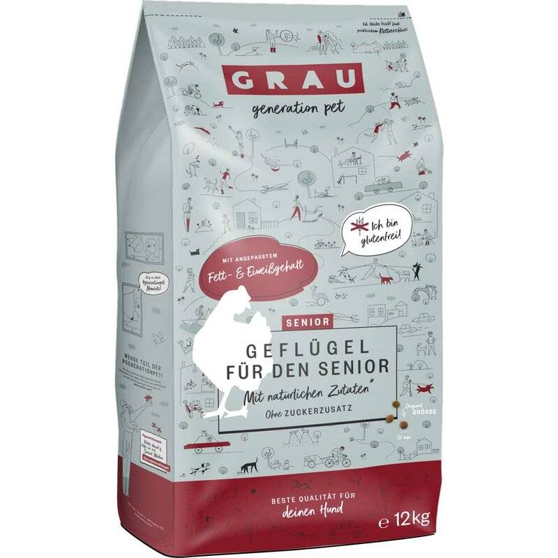 Grau Senior Geflügel Sparpaket 2 x 12 kg (4,83 € pro 1 kg) von Grau