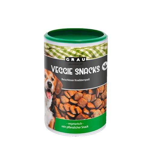 GRAU – das Original – Getreidefreie, vegetarische Snacks für Hunde - Veggie Snacks, 1er Pack (1 x 400 g), Ergänzungsfuttermittel für Hunde von Grau