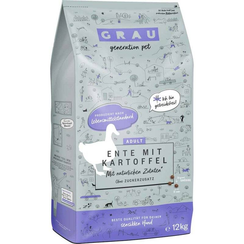 Grau Adult Ente mit Kartoffel 3 kg (7,32 € pro 1 kg) von Grau