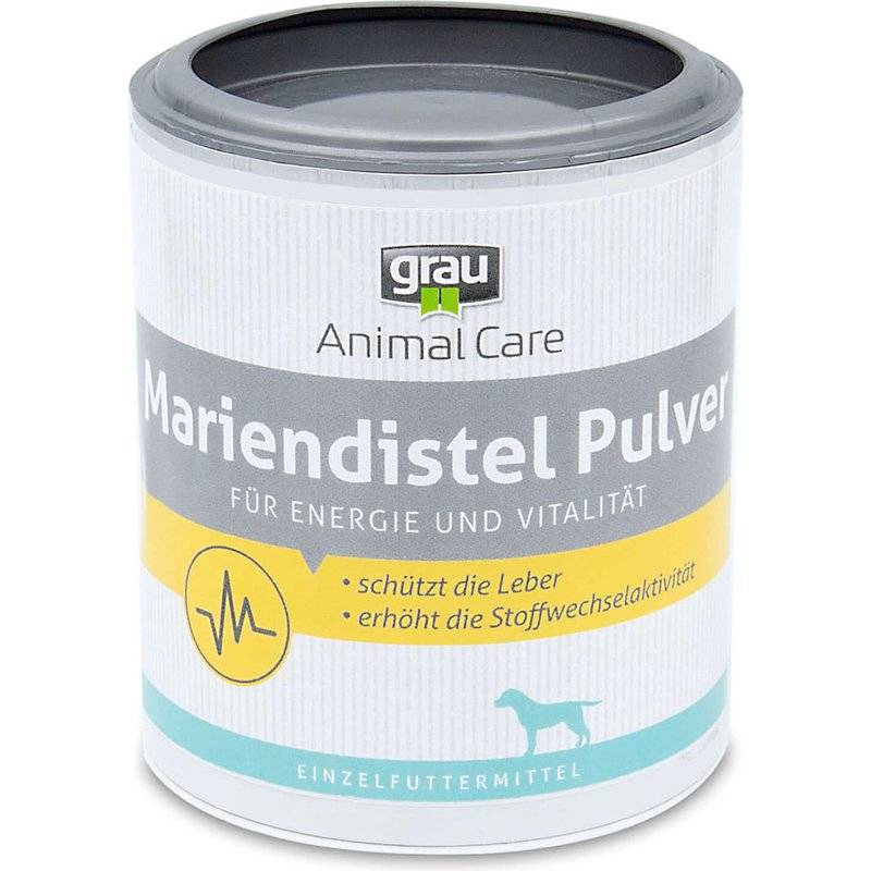 grau Mariendistel Pulver - 225 g (35,33 € pro 1 kg) von Grau